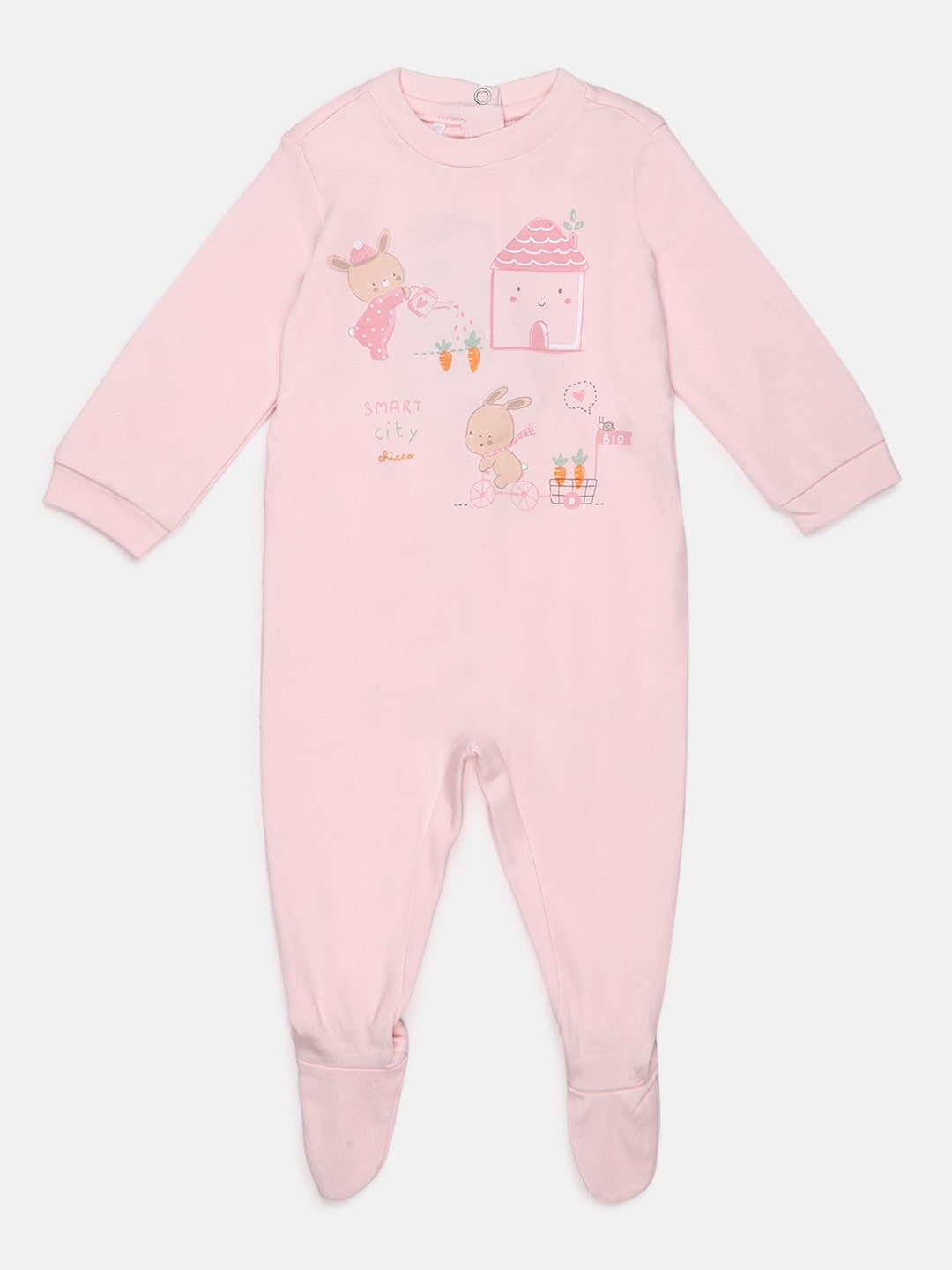 Printed Babysuit-Pink